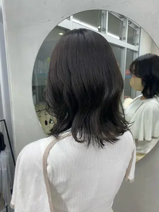 ミディアム カラー nana l 韓国スタイル౨ৎのヘアスタイル