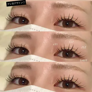 マツエク・マツパ EYELA sanaのマツエク・マツパデザイン