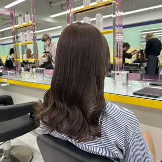 セミロング カラー ヘアアレンジ mai🍑暖色カラー /レイヤー💖のヘアスタイル
