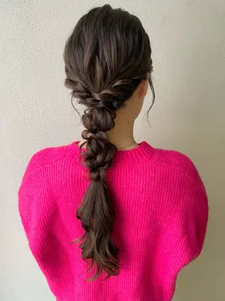 ロング ヘアアレンジ 沢田 瞳のヘアスタイル