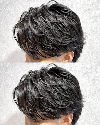 ショート パーマ メンズ 🍀メンズパーマ職人 池袋🍀Yuraのヘアスタイル