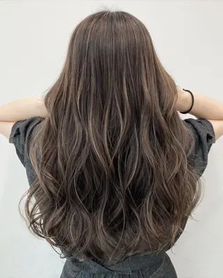 ロング カラー ✨髪質改善✨山口 ✨矯正　カラー✨のヘアスタイル