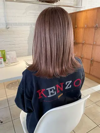 ミディアム 🌿透明感カラー 松本麻里奈🌼のヘアスタイル