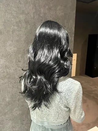 ロング 茶木 夢里彩のヘアスタイル