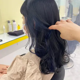 セミロング カラー ヘアアレンジ mai🍑暖色カラー /レイヤー💖のヘアスタイル