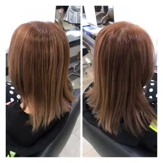 ミディアム カラー ヘアアレンジ 烏山 達也のヘアスタイル