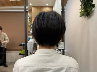 ショート くせ毛カット終着点 カワサキトオル溝の口のヘアスタイル