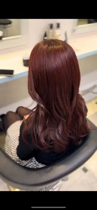 ロング カラー ♥️暖色カラ ー♥️由夏のヘアスタイル