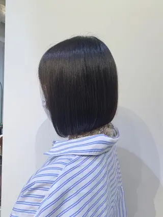 ミディアム カラー パーマ ヘアアレンジ 🖤小顔ボブ/ウルフ レイヤー🖤山本諒のヘアスタイル