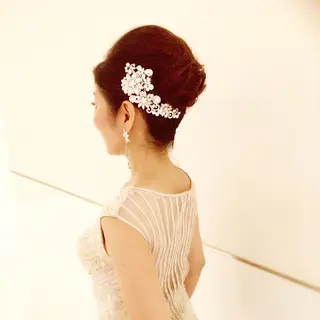 セミロング ヘアアレンジ 石丸 洋子のヘアスタイル