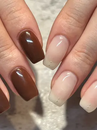 ネイル mellow:ｸﾙﾐ ﹡˖˟༝🎀˖˟ ༝のネイルデザイン