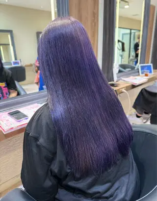 ロング カラー さら艶レイヤーカット 🩶Suzuneのヘアスタイル