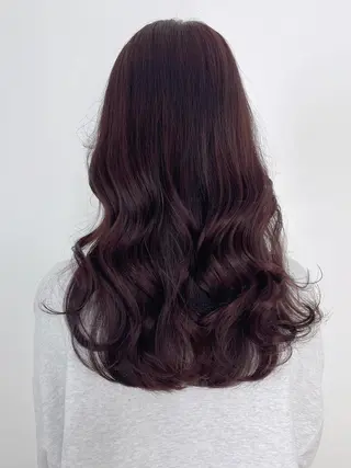 セミロング カラー パーマ ヘアアレンジ ITbyALBUM 中野店のヘアスタイル