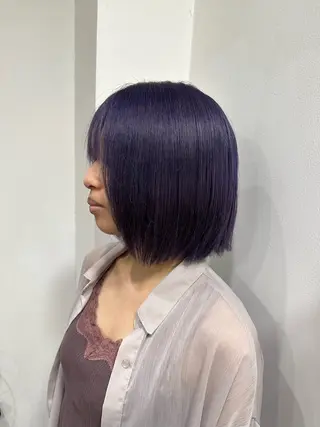 カラー noa / 郡山ボブ ×透明感カラーのヘアスタイル