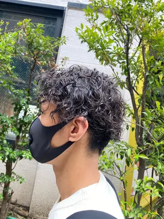 パーマ メンズ メンズブリーチカラー /パーマ ごーた立川のヘアスタイル