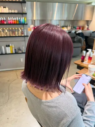ショート カラー 髪質改善/韓国風 🦕ＡＫＡＲＩ🩵のヘアスタイル