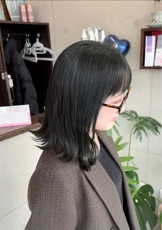 ミディアム カラー 遠藤惟斗/自由が丘/ 透明感カラー/パーマのヘアスタイル