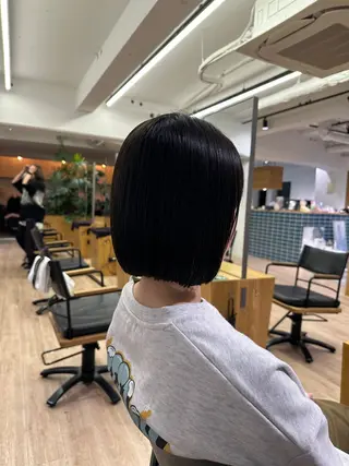 ショート 切りっぱなし/髪質 改善矯正/さやか🫧のヘアスタイル