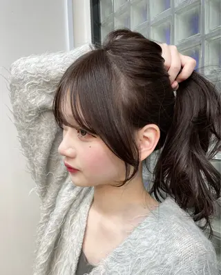 ロング 🍑暖色／レイヤー／ 真希🎀のヘアスタイル