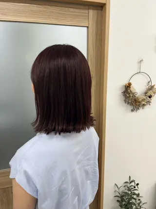 ミディアム カラー 🫧ぷる艶カラー🫧 Yuubi🦩のヘアスタイル