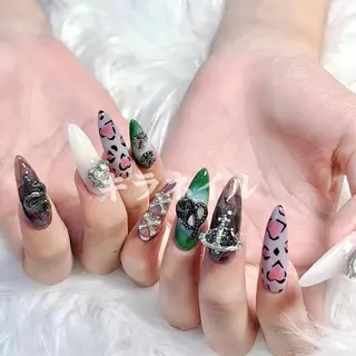 ネイル 🍑長さだし ワンホン💅モモコのネイルデザイン