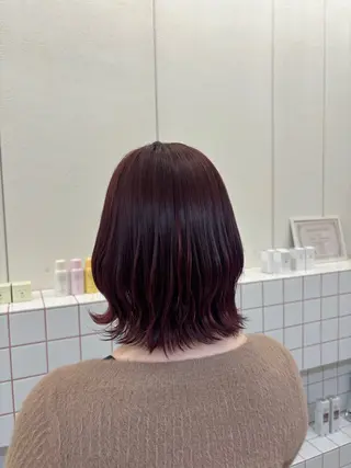 カラー Asumi/丸の内 /ブリーチ/花屋併設のヘアスタイル