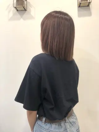ミディアム カラー ヘアルーム カフーのヘアスタイル