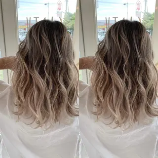 セミロング カラー EARTH石巻店 尾形  裕のヘアスタイル