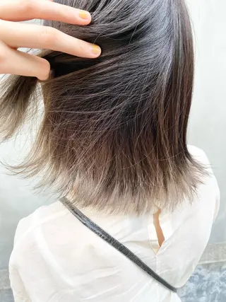 ミディアム カラー ヘアアレンジ インナーカラー/ KANAのヘアスタイル