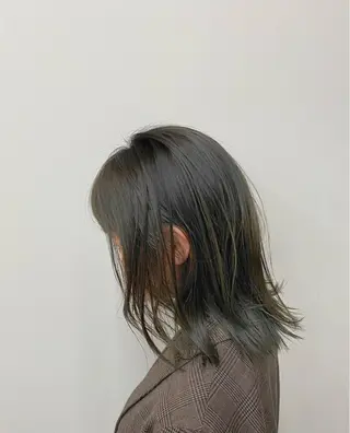セミロング カラー うる艶ヘア♡韓国好き 透明感　shotaのヘアスタイル