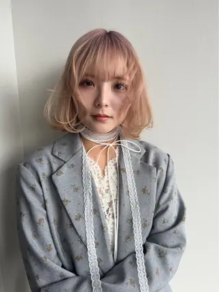 ミディアム カラー レイヤーカット/ 凜音(リノン)🎀のヘアスタイル