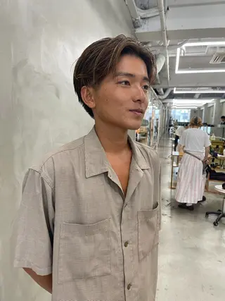 メンズ メンズカット パーマ[佐橋]のヘアスタイル