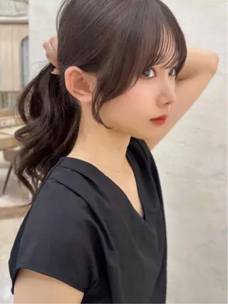 セミロング カラー レイヤー/髪質改善 Lond ambreのヘアスタイル