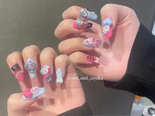 ネイル HOSHI ⭐️辻堂 /藤沢ガーリーネイルのネイルデザイン