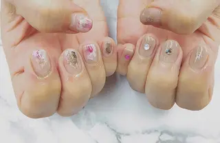 ネイル パラあり！フィルイン 美フォルムのネイルデザイン