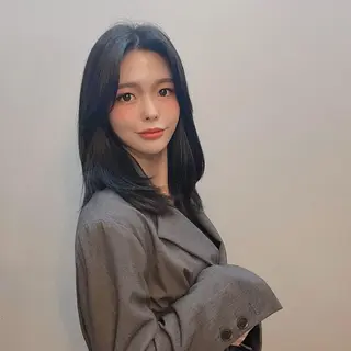 ロング 韓国特化🇰🇷 エクステのヘアスタイル