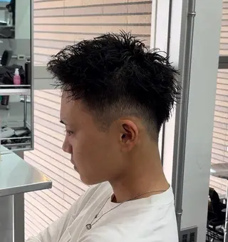 ショート カラー パーマ メンズ 🔥最強メンズ特化/ パーマの達人🔥風見のヘアスタイル