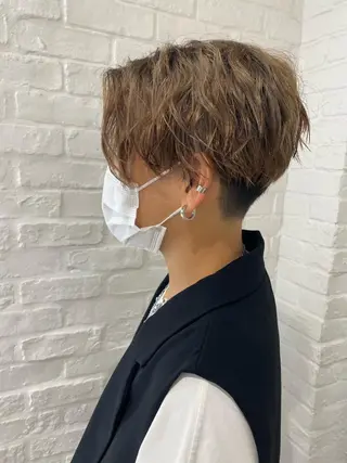 ショート メンズ 🍀透明感抜群🍀/ ハイトーンカラーのヘアスタイル