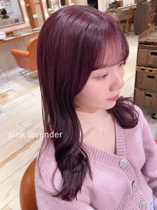 セミロング カラー 清水　ちひろ ✄トップスタイリストのヘアスタイル