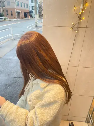 カラー 原尾 あやなのヘアスタイル
