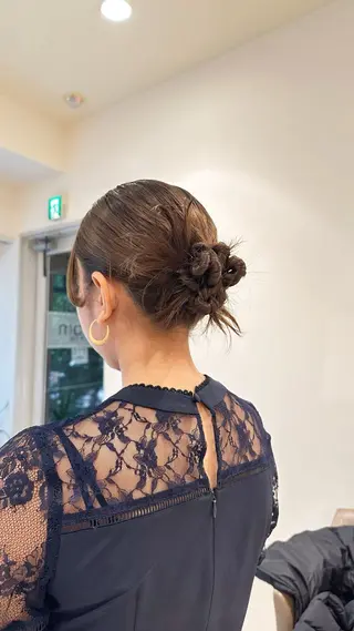 セミロング ヘアアレンジ 🤍ハイライト/ レイヤー/銀座🤍のヘアスタイル