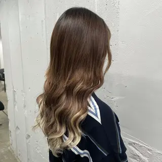 ロング カラー 🧡艶髪ちゅるん髪 🫧🧡YUKI❄️のヘアスタイル