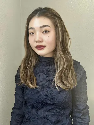 ロング カラー パーマ 🌼U24 ヘアデザインラボのヘアスタイル