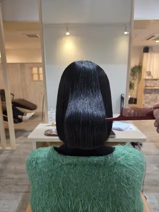 セミロング 龍 悠紀のヘアスタイル