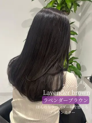 ミディアム カラー ヘアアレンジ 🎀透明感× 赤み消し🎀正源のヘアスタイル