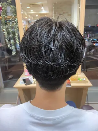 ミディアム メンズ コバヤシ ユウスケのヘアスタイル
