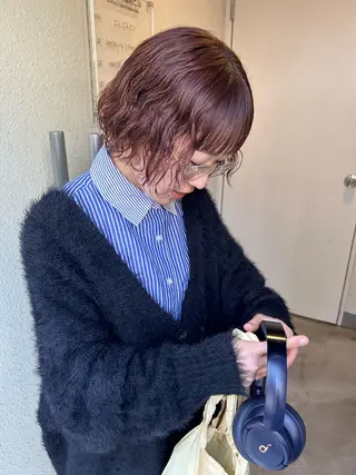 ミディアム 薄暮 マツイ レンのヘアスタイル