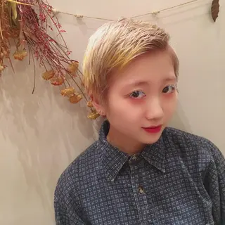 ショート カラー ヘアアレンジ 美艶ボブ 石井一成のヘアスタイル