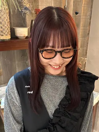 セミロング カラー 暖色カラー/レイヤー 🌙 オノユリカのヘアスタイル
