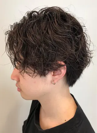 メンズ 🍋透け感カラー🍃 オリーブ🍐Kahoのヘアスタイル